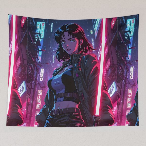 Item preview, Blade Runner Girl – Cyberpunk Manga Warrior designed and sold by nhk999.