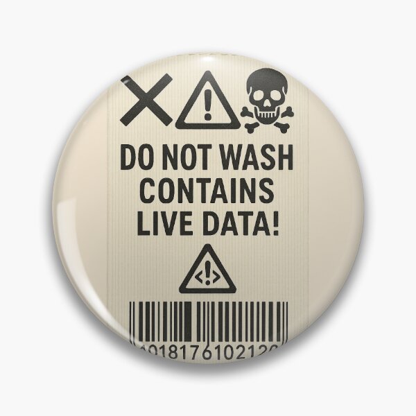 Item preview, funny data center Do Not Wash – Contains Live Data! designed and sold by Uglyandcute.