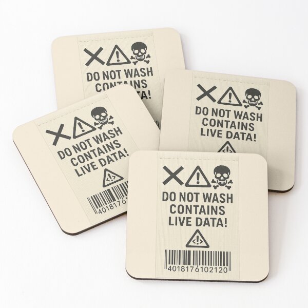 Item preview, funny data center Do Not Wash – Contains Live Data! designed and sold by Uglyandcute.