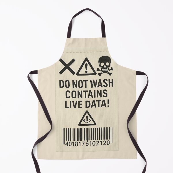 Item preview, funny data center Do Not Wash – Contains Live Data! designed and sold by Uglyandcute.