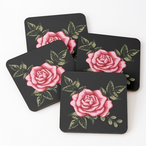 Item preview, pink color rose art designed and sold by cutecrazytshirt.