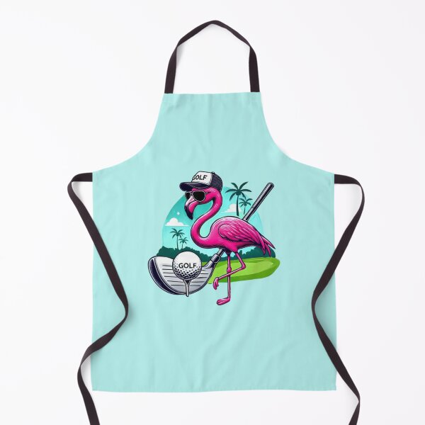 Item preview, Pink Golf Flamingo designed and sold by Myra365Art.