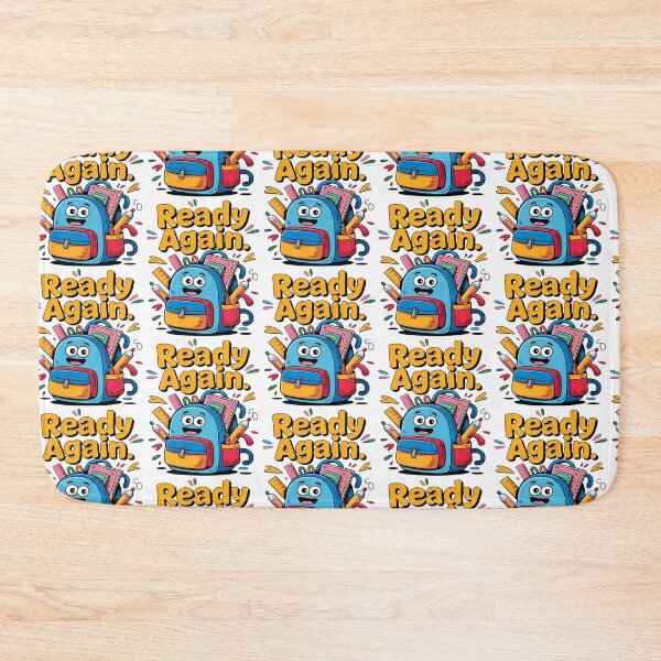 Item preview, Ready Again – Happy Backpack Back to School Character Back to School designed and sold by Taans-Creation.