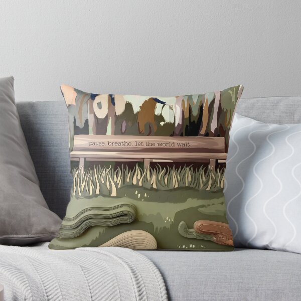 Item preview, Pause Breathe Let The World Wait, Self Care Quote inspired by modern art designed and sold by MoMidoStore.