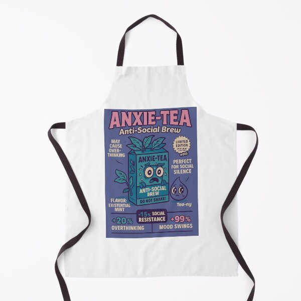 Item preview, Anxie-Tea: Anti-Social Brew Poster designed and sold by YonizaStudio.