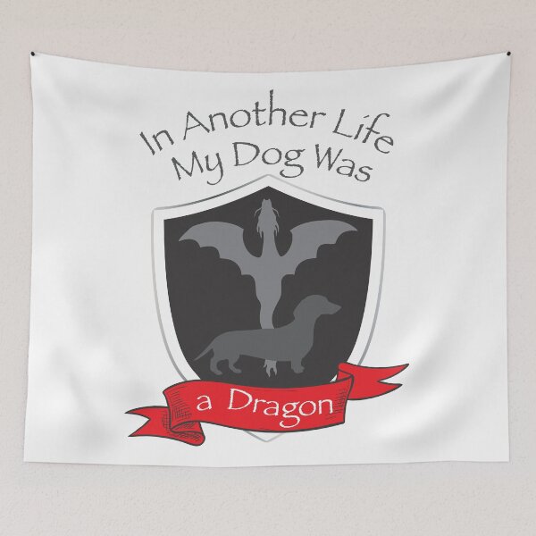 Item preview, Dog Meets Dragon – Hilarious Pet Fantasy Mashup designed and sold by SnarkSharks.