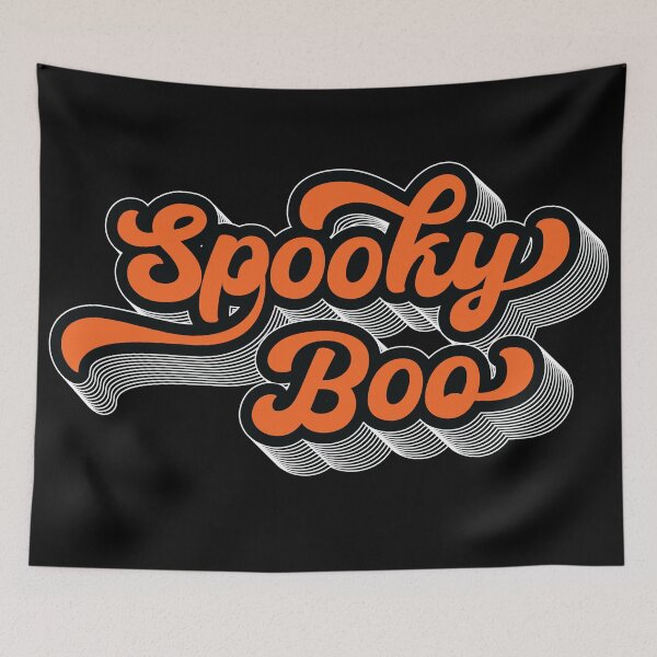 Item preview, spooky boo in retro vintage style designed and sold by storieslanguage.