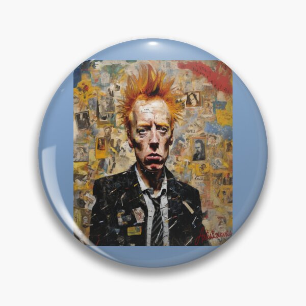 Item preview, "Sneering Rebel: Johnny Rotten's Punk Rock Iconoclasm" designed and sold by Artisticanvas.
