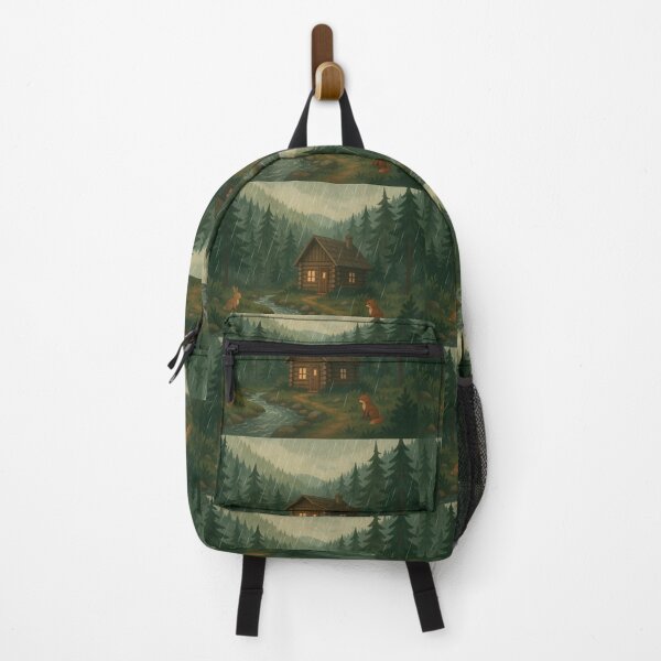 Item preview, Rainy forest cabin designed and sold by VibeWithPash.