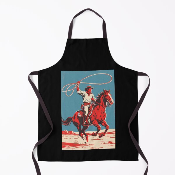 Item preview, Heroic Cowboy Galloping Through the West – Retro Hope Style designed and sold by HoopeStylee.