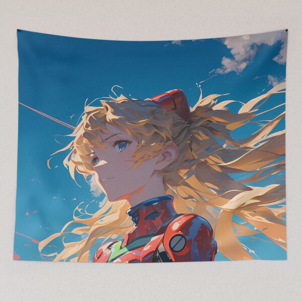 Item preview, Asuka Langley Soryu Neon Genesis Evangelion Anime Confident Red designed and sold by juniorcastros.