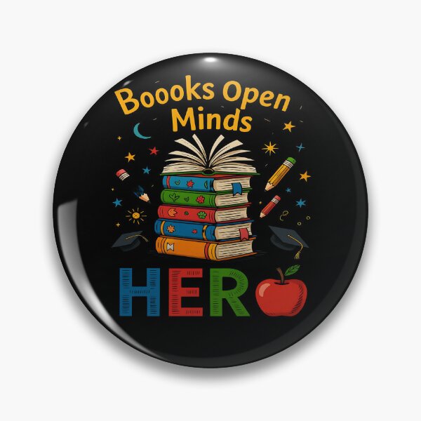 Item preview, Books Open Minds – Education Hero Stack - Back to School designed and sold by Taans-Creation.