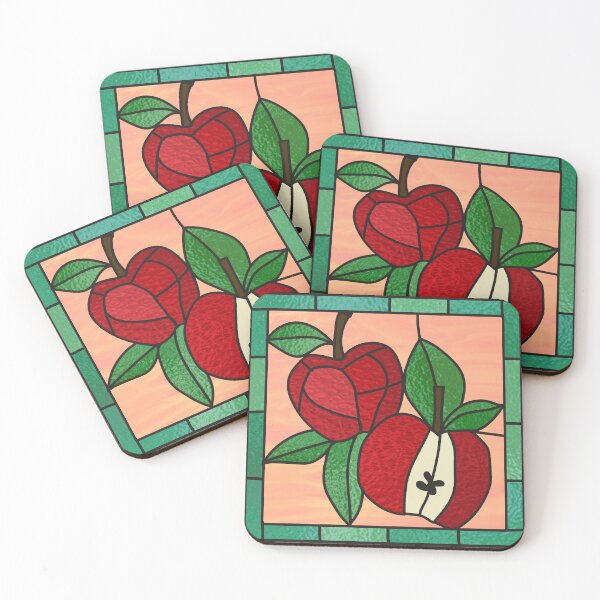 Item preview, Stained Glass Apple designed and sold by AbigailHerman.