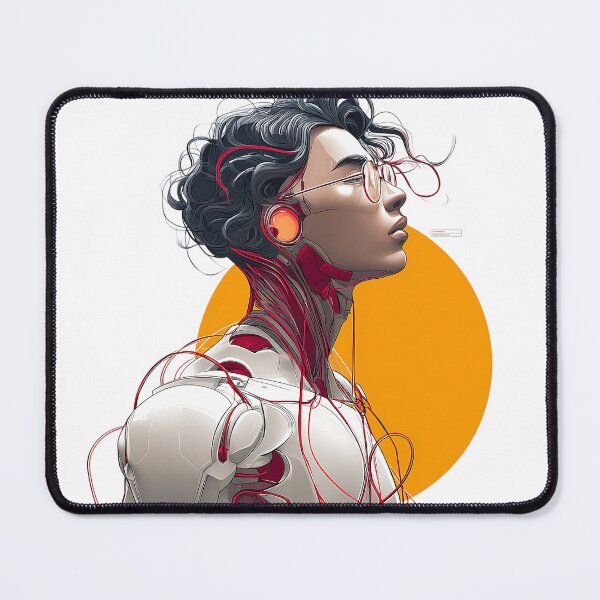 Item preview, Digital Dreamscape A Cyborgs Serene Gaze designed and sold by pkvorakorn.