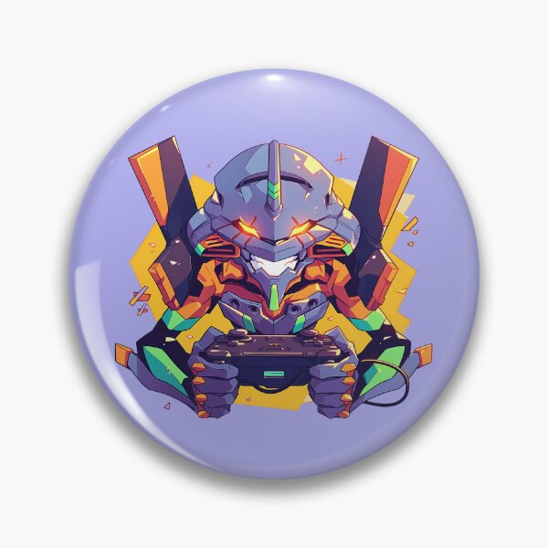 Item preview, Genesis Evangelion Unit 01 Anime Neon Mecha Chibi Gamer Fury designed and sold by juniorcastros.