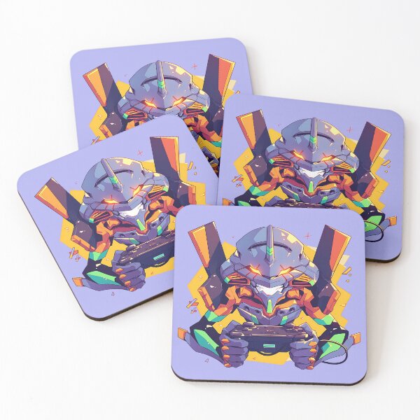 Item preview, Genesis Evangelion Unit 01 Anime Neon Mecha Chibi Gamer Fury designed and sold by juniorcastros.
