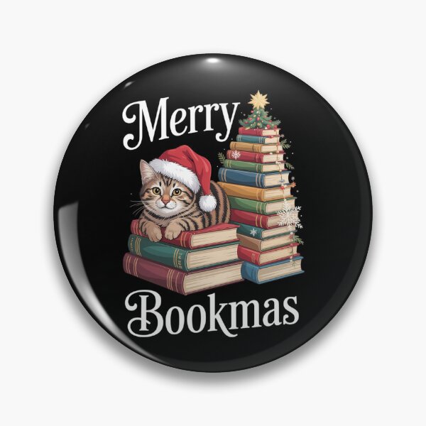 Item preview, Merry Bookmas Cat Reading A Book Ugly Christmas designed and sold by brynatshop.