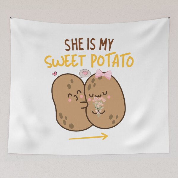 Item preview, She's My Sweet Potato Kawaii Couples designed and sold by thebest-2studio.