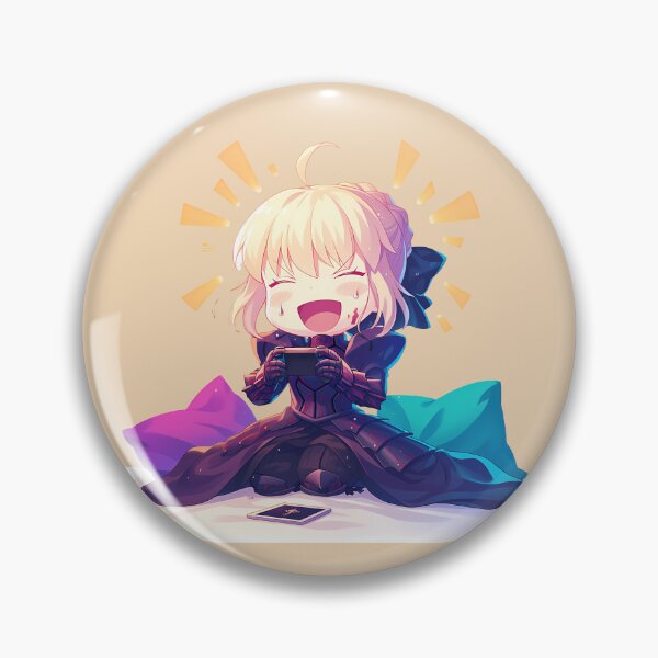 Aperçu de l'œuvre Manette de jeu Saber Alter Fate Stay Night Anime Chibi créée et vendue par juniorcastros.