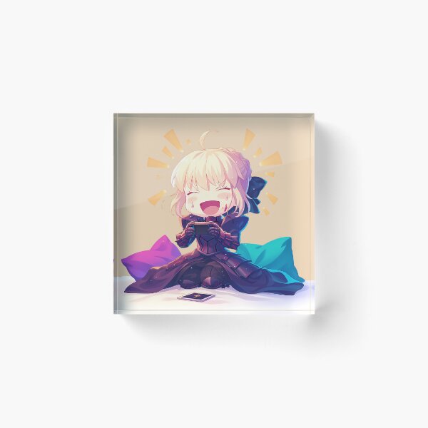 Aperçu de l'œuvre Manette de jeu Saber Alter Fate Stay Night Anime Chibi créée et vendue par juniorcastros.