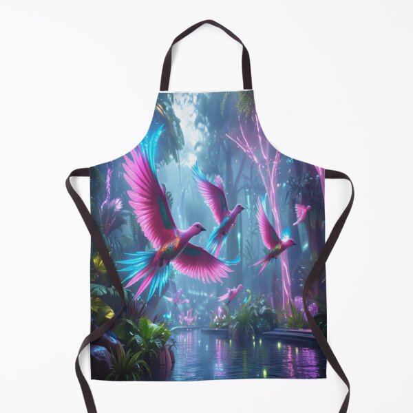Item preview, Neon Birds Futuristic Bioluminescent Rainforest Fantasy designed and sold by Max Store.