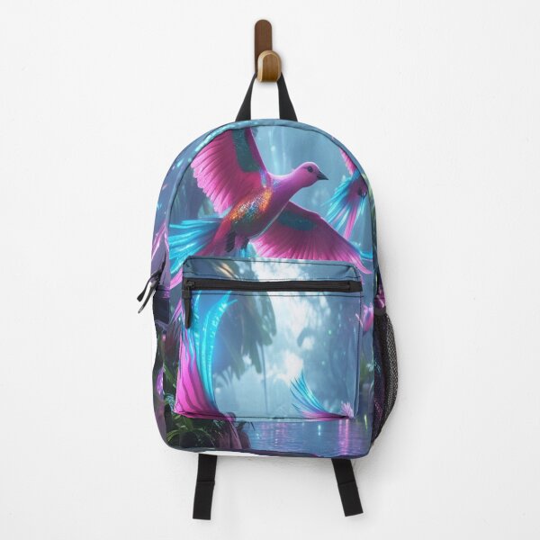 Item preview, Neon Birds Futuristic Bioluminescent Rainforest Fantasy designed and sold by Max Store.