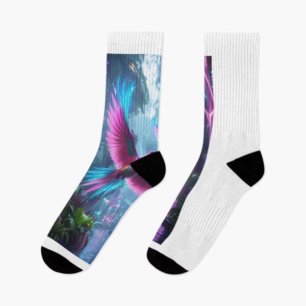 Item preview, Neon Birds Futuristic Bioluminescent Rainforest Fantasy designed and sold by Max Store.