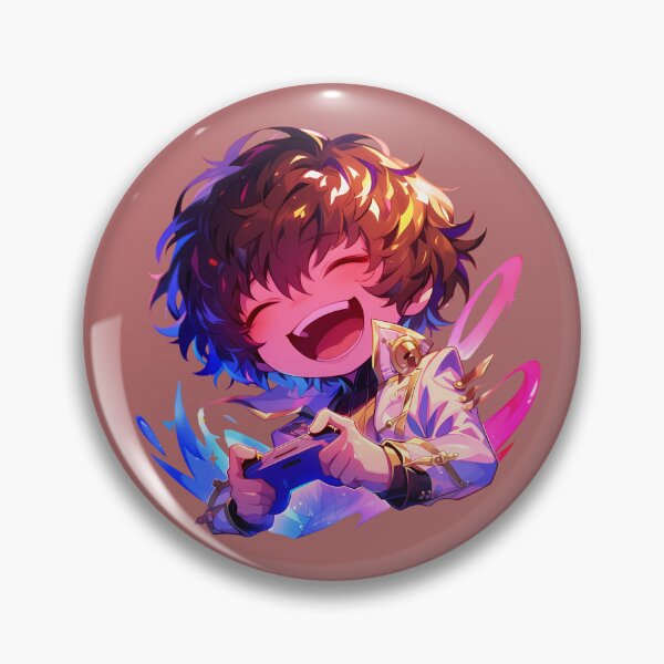 Item preview, Goro Akechi Chibi Gaming Detective Persona 5 Game designed and sold by juniorcastros.
