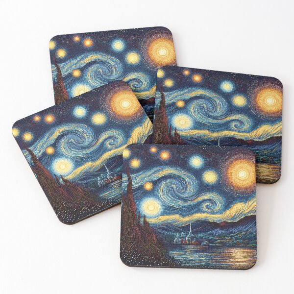 Item preview, Starry Night Over the Water designed and sold by Lynn Anne Creations.