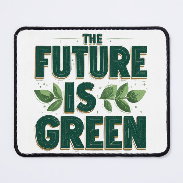 Item preview, The Future is Green - Retro Solarpunk Typography designed and sold by chi3-jp.