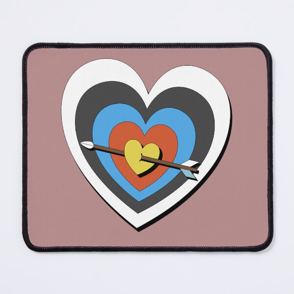 Item preview, Archery Target Cute Cupid Heart Shapes designed and sold by Lwahniarts.