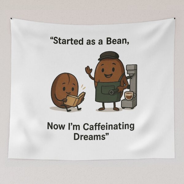 Item preview,  Bean to Barista funny coffee bean evolution designed and sold by Uglyandcute.