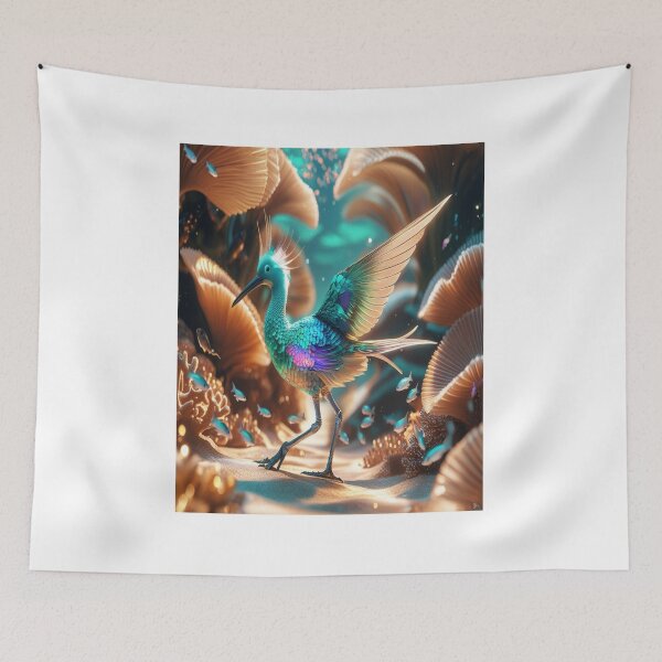 Item preview, Underwater Birds Coral Reef Fantasy Art designed and sold by Max Store.