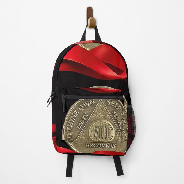 Item preview, 8 Year Recovery Coin Red Ribbon designed and sold by ApexDesigners.