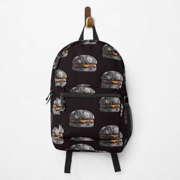Item preview, Black Burger bun with floral patterns designed and sold by Brendon987.