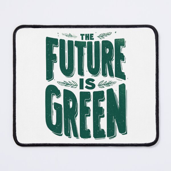 Item preview, The Future is Green - Groovy 70s Solarpunk Lettering designed and sold by chi3-jp.