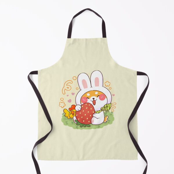 Item preview, Shiba Bunny with Strawberry designed and sold by NasDoodleArt.
