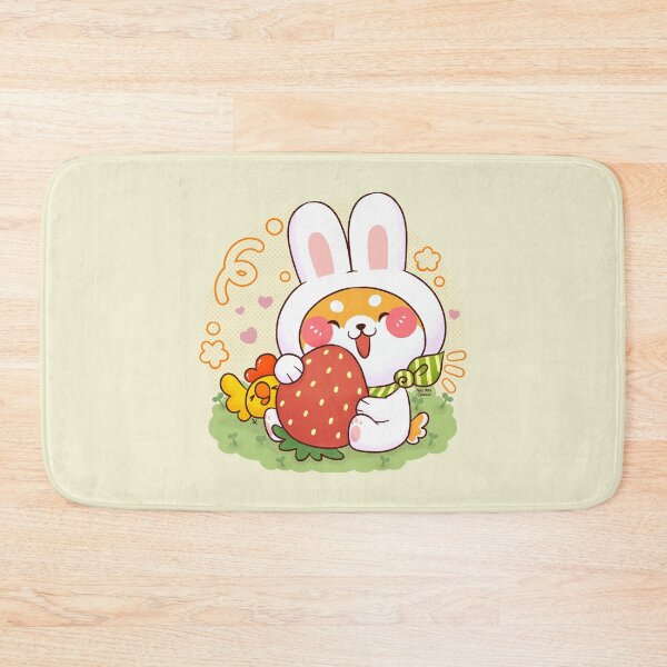 Item preview, Shiba Bunny with Strawberry designed and sold by NasDoodleArt.