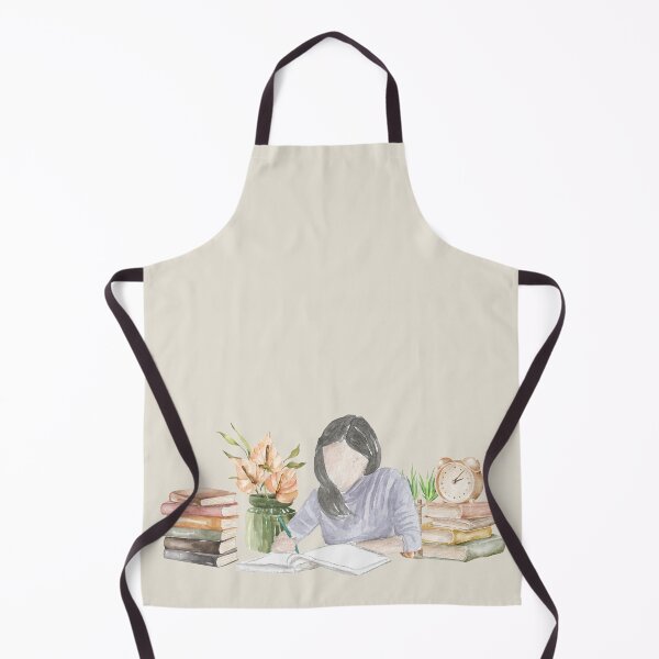 Item preview, Study Girl Watercolor Illustration – Cozy Aesthetic Art Print designed and sold by Softglow-Studio.