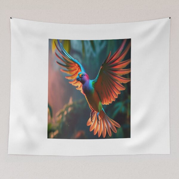Item preview, Exotic Bird in Flight Dramatic Portrait designed and sold by Max Store.