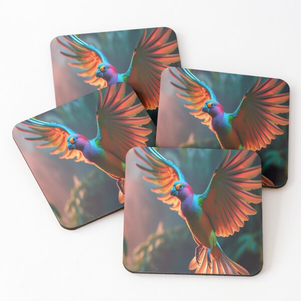 Item preview, Exotic Bird in Flight Dramatic Portrait designed and sold by Max Store.