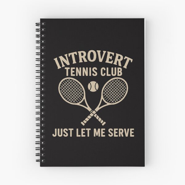Item preview, Introvert Tennis Club Tee - Just Let Me Serve, Funny Tennis Tshirt, Unisex Racket Shirt, Racketsports Lover Gift, Introvert Clothing designed and sold by Orens POD.