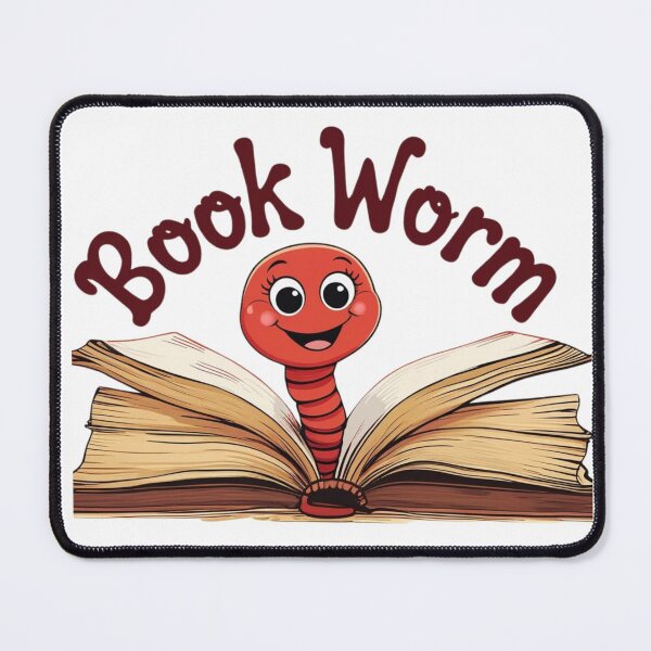 Item preview, Book Worm designed and sold by CommotionKing.