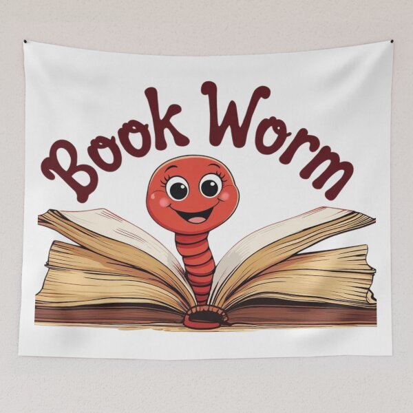 Item preview, Book Worm designed and sold by CommotionKing.