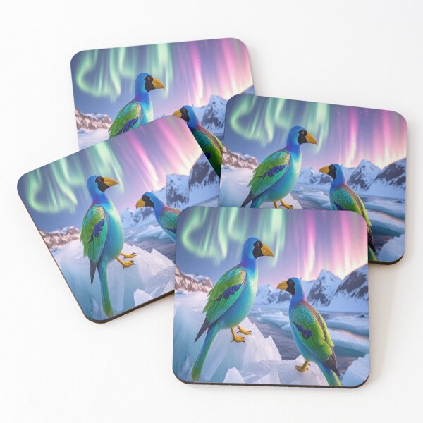 Artikelvorschau, Arktische Aurora-Vögel mit schillernden Federn entworfen und verkauft von Max Store.
