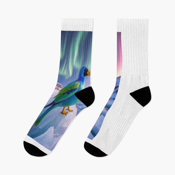 Item preview, Arctic Aurora Birds with Iridescent Feathers designed and sold by Max Store.