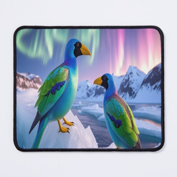 Item preview, Arctic Aurora Birds with Iridescent Feathers designed and sold by Max Store.