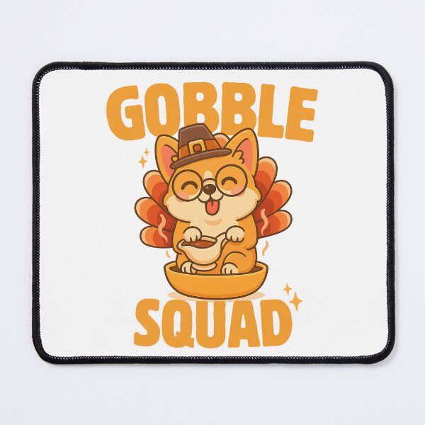Item preview, Gobble Squad Thanksgiving Corgi designed and sold by thebest-2studio.