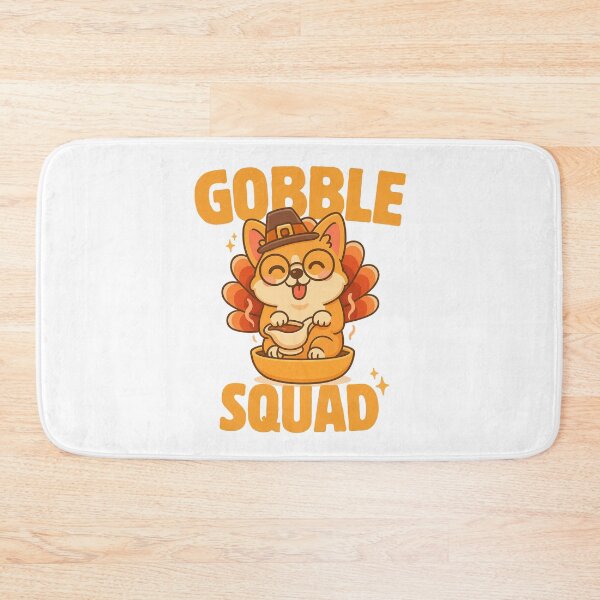 Item preview, Gobble Squad Thanksgiving Corgi designed and sold by thebest-2studio.
