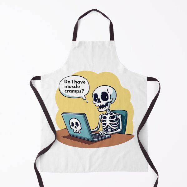 Item preview, Funny skeleton in front of a computer gets a wrong diagnosis. designed and sold by Giulivo Store Graphic.